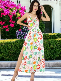 Palazzo de mujer Jumper De Pierna Ancha de Estampados Mono Completo Jumpsuit - MALABIS