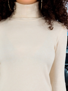 Suéter Mujer Cuello Alto Sueteres De Dama Cuello Tortuga Sweater - MALABIS