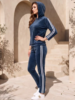 Conjunto 2 Piezas para Mujer, Sudadera con Capucha y Pantalón Deportivo Casual Cómodo y Moderno