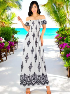 Vestido Maxi Casual Mujer Largo Cómodo Estilo Boho - MALABIS