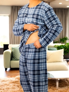 Pijama De Hombre Afelpada de Pantalón y Sudadera Tela Polar Fleece Suave y Ligera - comprar en línea