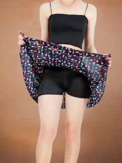 FALDA SHORT DE MUJER CASUAL DE ESTAMPADO FLORAL - tienda en línea