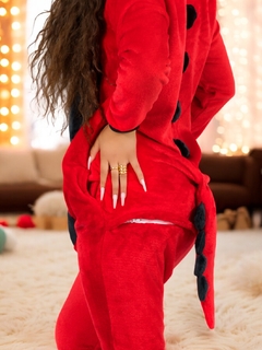 Imagen de Pijama Mameluco Adultos Y Niño Tela Polar Fleece de Invierno Pijamas Familiares