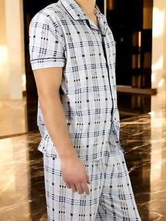 Pijama de Hombre de 2 Piezas en conjunto de Pantalón y Camisa en internet