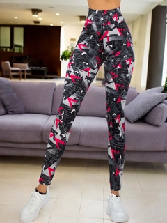Imagen de LEGGINS DE MUJER DE LICRA DEPORTIVO O CASUAL DE ESTAMPADOS STRETCH