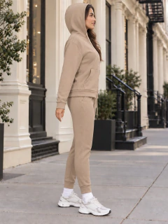 Conjunto Mujer 2 Piezas, Sudadera con Capucha y Pantalón Jogger, Casual Deportivo, Cómodo y Térmico - tienda en línea