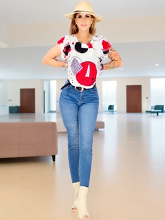 Imagen de Blusa de Mujer manga corta estampada