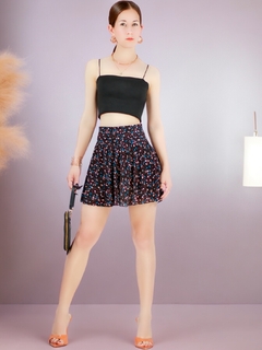 FALDA SHORT DE MUJER CASUAL DE ESTAMPADO FLORAL