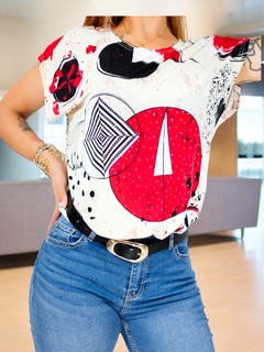 Blusa de Mujer manga corta estampada en internet