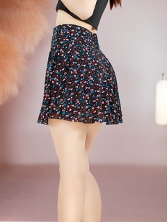FALDA SHORT DE MUJER CASUAL DE ESTAMPADO FLORAL - tienda en línea