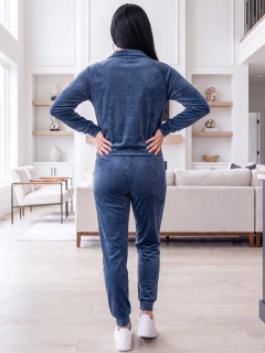 Conjunto Deportivo de Terciopelo para Mujer – Chamarra con Cierre y Jogger - comprar en línea