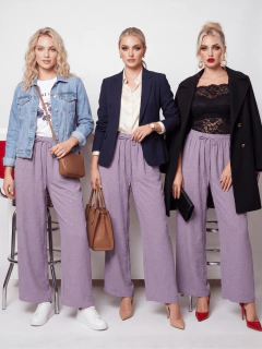 Pantalón Palazzo para Mujer | Pantalón Holgado de Cintura Elástica con Jareta