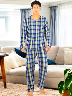 Pijama De Hombre Afelpada de Pantalón y Sudadera Tela Polar Fleece Suave y Ligera en internet