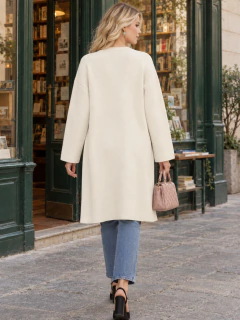 Abrigo de Mujer, Cárdigan Largo para Mujer, Tejido Suave y Cómodo, Elegante y Casual para Todo Momento