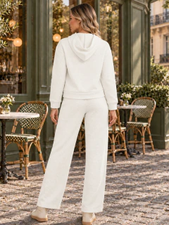 Conjunto 2 Piezas Mujer, Sudadera con Capucha y Pantalón, Look Casual, Moderno y Sofisticado - tienda en línea