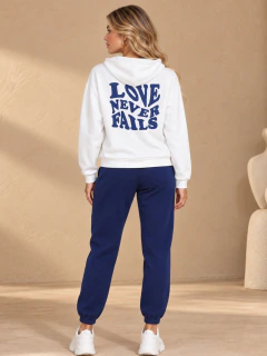 Imagen de Conjunto de Mujer 2 Piezas, Sudadera con Capucha y Pantalón Jogger, Outfit Casual Moderno y Cómodo