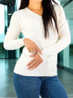 Suéter Mujer Cuello V Sueteres De Punto Dama Sweaters - tienda en línea