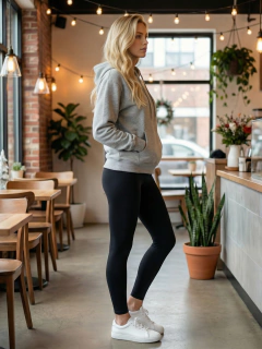 Sudadera Hoodie para Mujer con Capucha y Bolsa Frontal | Tela Stretch Suave y Cómoda | Casual para Diario