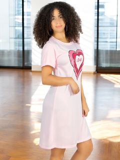 Vestido de dormir con estampado Camisón de hombros caídos Sleep Wear