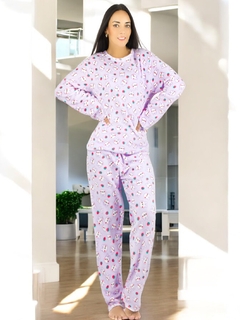 Pijama Afelpada para Mujer Polar FLeece Pantalón y Sudadera - tienda en línea