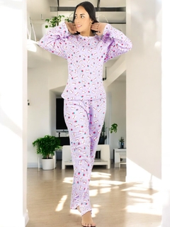 Imagen de Pijama Afelpada para Mujer Polar FLeece Pantalón y Sudadera