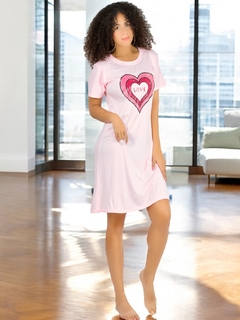 Imagen de Vestido de dormir con estampado Camisón de hombros caídos Sleep Wear