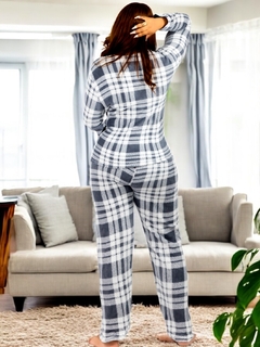 Pijama Afelpada para Mujer Polar Pantalón Sudadera Tallas Extras - tienda en línea