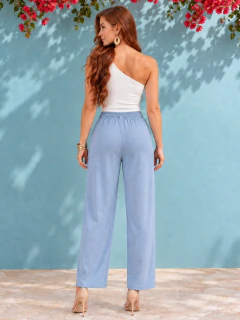 Pantalón Palazzo para Mujer, Tiro Alto y Pierna Ancha, Cómodo y Casual Chic