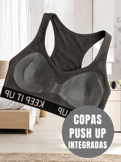 Set de Bra Mujer Con Copas Push Up Peto Medio Comodidad Sin Varilla en internet