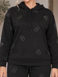 Conjunto 2 Piezas, Sudadera con Capucha y Pantalón Jogger, Estilo Casual Chic para Mujer en internet