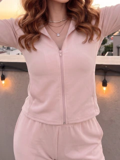 Conjunto Casual para Mujer 2 Piezas, Sudadera con Cierre y Pantalón Cómodo - MALABIS