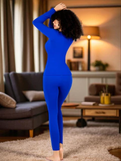 Ropa Térmica Mujer Conjunto de 2 Piezas Pijamas Blusa Y Leggins Piyama Afelpada - tienda en línea