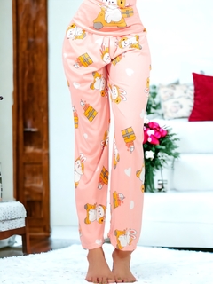 SET PIJAMA DE MUJER DE PANTALON Y BLUSA ESTAMPADO