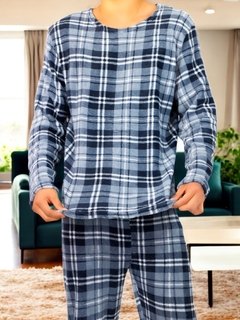 Pijama De Hombre Afelpada de Pantalón y Sudadera Tela Polar Fleece Suave y Ligera en internet