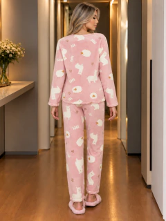 Pijama Navideña para Mujer Polar Fleece | Suave, Ligera y Cómoda | Unitalla S-L en internet