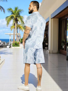 Conjunto Hombre Verano Camisa y Short a Juego Alberca Playa y Calor - tienda en línea