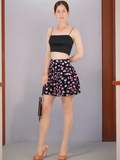 FALDA SHORT DE MUJER CASUAL DE ESTAMPADO FLORAL - MALABIS