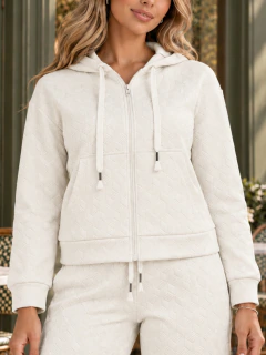 Conjunto 2 Piezas Mujer, Sudadera con Capucha y Pantalón, Look Casual, Moderno y Sofisticado en internet