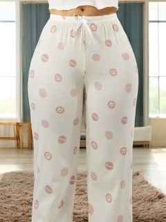 SET DE PIJAMA DE MUJER A JUEGO PANTALON Y BLUSA ESTAMPADO en internet