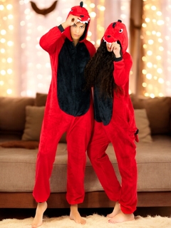 Pijama Mameluco Adultos Y Niño Tela Polar Fleece de Invierno Pijamas Familiares en internet