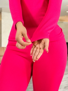 Conjunto Ropa Térmica Mujer de 2 Piezas Pijamas Blusa Y Leggins Piyama