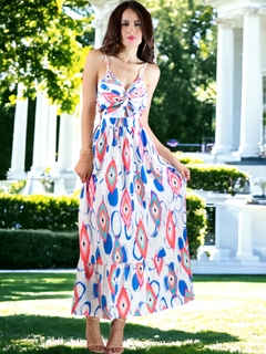 VESTIDO DE MUJER LARGO CON ESTAMPADOS