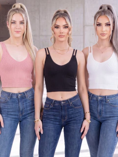 Imagen de PACK DE 3 TOPS PARA MUJER -CASUSAL Y COMODO