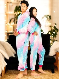 Pijama Mameluco Adultos Y Niño Tela Polar Fleece de Invierno Pijamas Familiares