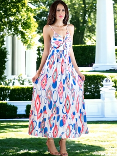 VESTIDO DE MUJER LARGO CON ESTAMPADOS - comprar en línea