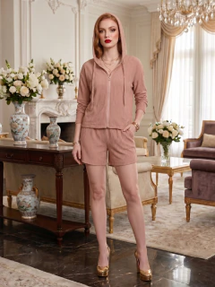 Conjunto 4 Piezas Mujer Unitalla | Sudadera con Capucha, Top de Tirantes, Pantalón Palazzo y Short - comprar en línea