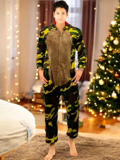 Pijama Mameluco Adultos Y Niño Tela Polar Fleece de Invierno Pijamas Familiares en internet