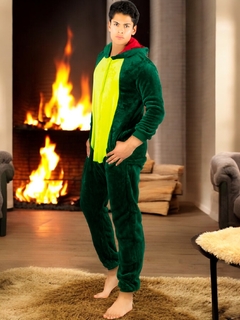 Pijama Mameluco Adultos Y Niño Tela Polar Fleece de Invierno Pijamas Familiares - tienda en línea