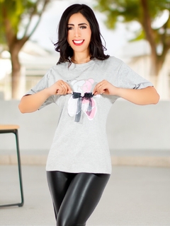 Playera Oversize de Mujer con Detalle en Textura - comprar en línea