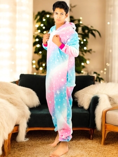 Pijama Mameluco Adultos Y Niño Tela Polar Fleece de Invierno Pijamas Familiares - comprar en línea